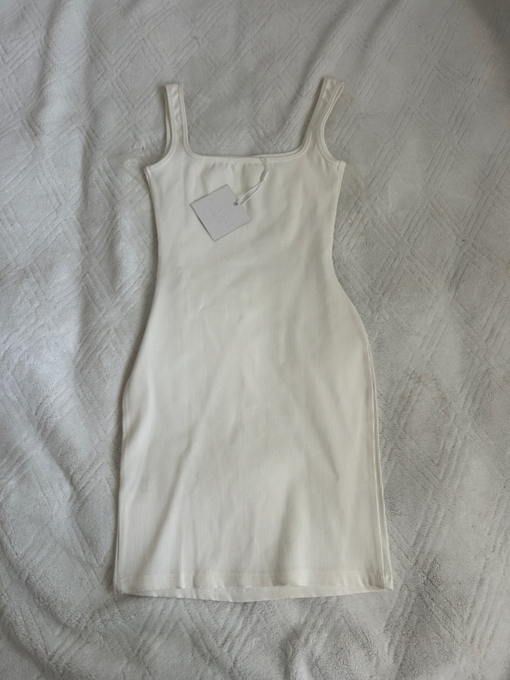 NWT Meshki. Izzy ribbed scoop neck mini dress in small